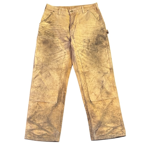 Vintage Carhartt Double Knee Work Wear Distressed Work Pants USA Made Men’s 31
